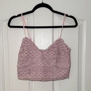 Purple Crotchet Top